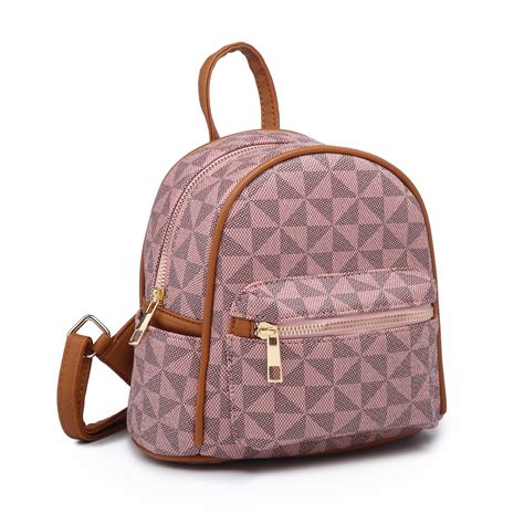 poppy poppy small backpack purse  women faux leather shoulder bag girls school daypack