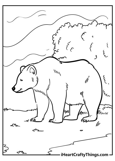 printable bear coloring pages