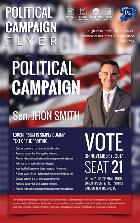 political campaign poster template