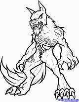 Coloring Pages Werewolf Wolf Realistic Drawing Dragon Zombie Scary Draw Kids Wolves Bing Lineart Step Printable Detailed Color Print Mating sketch template