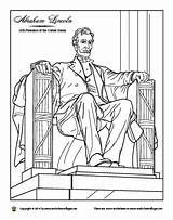 Coloring Lincoln Abraham Sculpture Memorial Pages Monument Statue Kids Worksheets History Patriotic Printable 465px 53kb American Drawings Choose Board sketch template