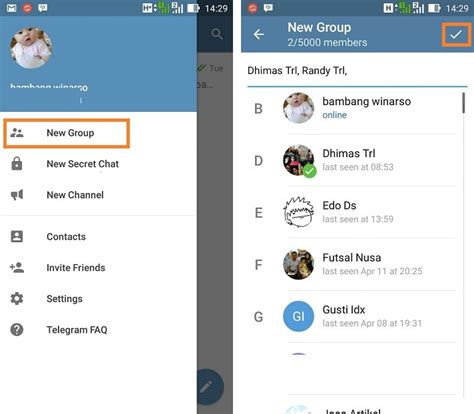 membuat grup   aplikasi telegram versi android dailysocial