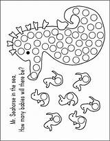Dot Coloring Pages Do Marker Printable Printables Ocean Dots Getcolorings Getdrawings Painting sketch template