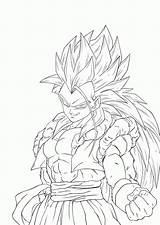 Coloring Gogeta Pages Ssj4 Dragon Ball Goku Coloringhome Super Comments Vegeta Choose Board sketch template