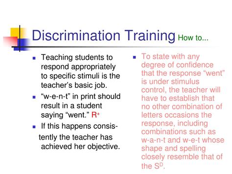 differential reinforcement stimulus control  shaping powerpoint  id