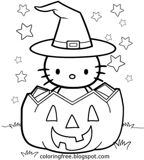 kitty coloring pages halloween thiva hellas