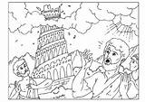 Coloring Babel Tower sketch template