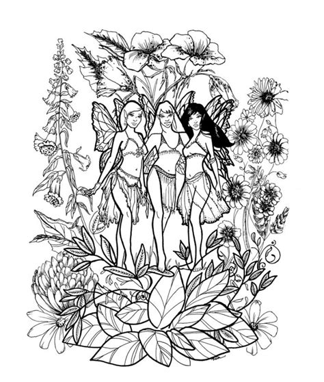 fairy coloring pages fairies  print  color