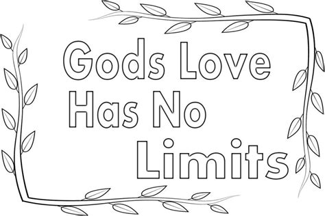 gods love   limits coloring page bible coloring pages gods