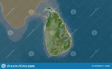 sri lanka satellite overlay stock illustration illustration  ocean territory