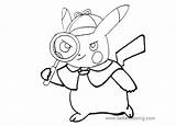 Detective Coloring Pages Pikachu Pokemon Picachu Trending Days Last sketch template