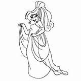 Disney Princess Coloring Linearts Pages Crossover Megara Pdf Little Belle Girl Book Anastasia Lineart Jasmine sketch template