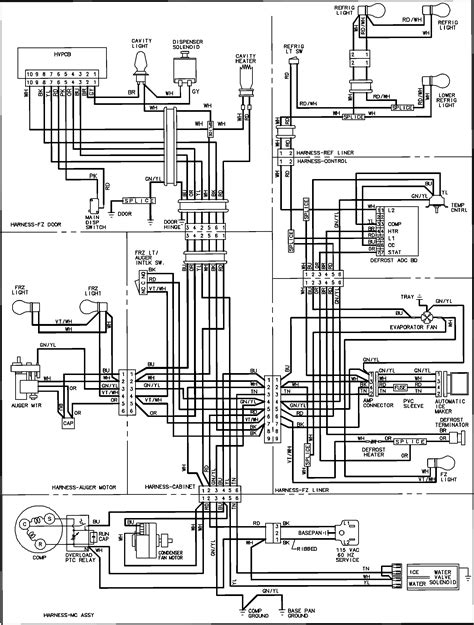 refrigerator wiring circuit diagram