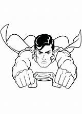 Superman Coloring Pages Kids Getcolorings sketch template