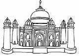 Taj Mahal Coloringhome sketch template