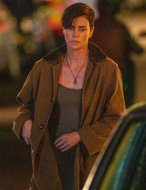 the old guard charlize theron trench coat andy coat