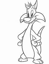 Looney Tunes Characters Coloring Pages Getcolorings Tweety Bird Printable sketch template