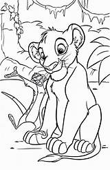 Coloring Pages Disney Simba Lion Visit sketch template