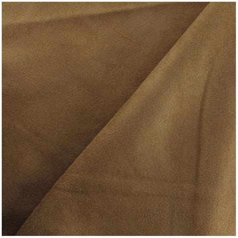 faux suede fabric brown solveig