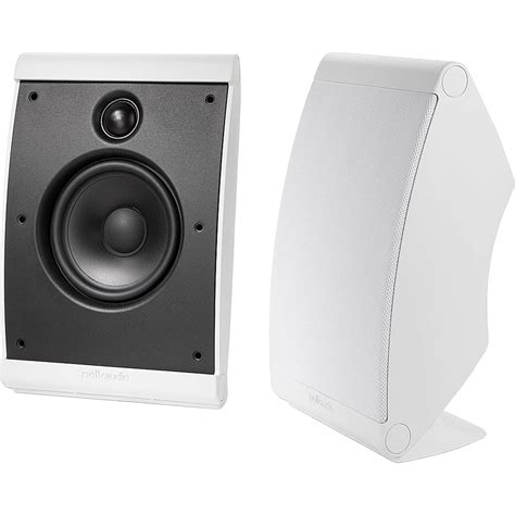 polk audio owm compact surround speakers pair white