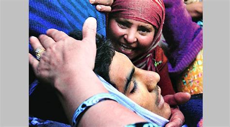 jandk again teen killed in firing 2 policemen held the indian express