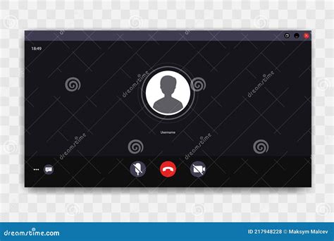 video call screen template videocall interface  webinar  video conference screen ui