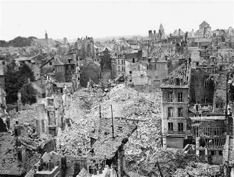 fragmented military history    bombing  caen  july
