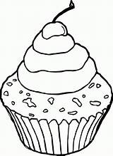 Chocolate Coloring Cupcake Popular National Library sketch template