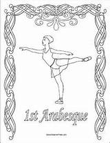 Arabesque Position Fusion Danse sketch template