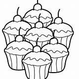 Kitty Hello Coloring Pages Cupcake Printable Getdrawings Getcolorings sketch template