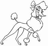 Coloring Pages Poodle Georgette French Disney Poodles Dog Wecoloringpage Oliver Company Printable Getcolorings Colouring sketch template