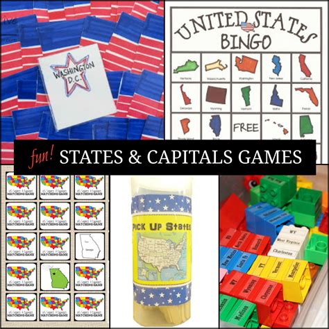 states  capitals game educational games  kids