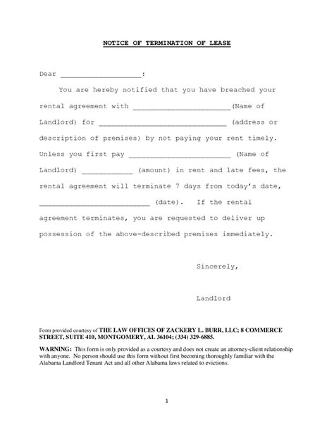 lease termination form fillable printable  forms handypdf