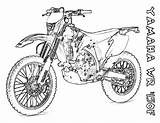 Dirt Yamaha Motorbike Colorare Disegni Bmx Ages Yescoloring Motocross Crayons Yer Printmania sketch template