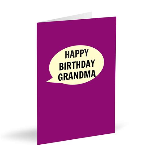 happy birthday grandma card dialectable