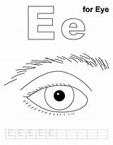 Coloring Pages Eyes Printable Eye Kids Worksheets Letter Practice Handwriting Sheets Colouring Preschool Bestcoloringpages Toddlers Choose Board sketch template