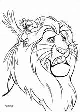 Mufasa Coloring Lion King Pages Popular sketch template
