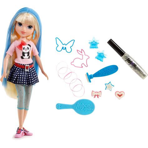 moxie girlz magic hair stamp designer doll avery walmartcom