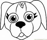 Face Coloring Puppy Beagle Pages Parade Coloringpages101 Pet Color sketch template