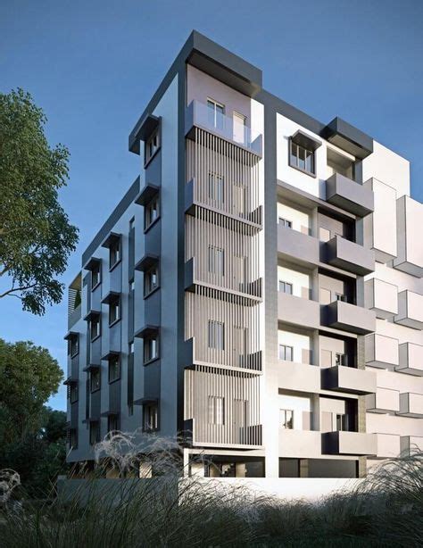 vijaya sky residency modern apartment exterior design