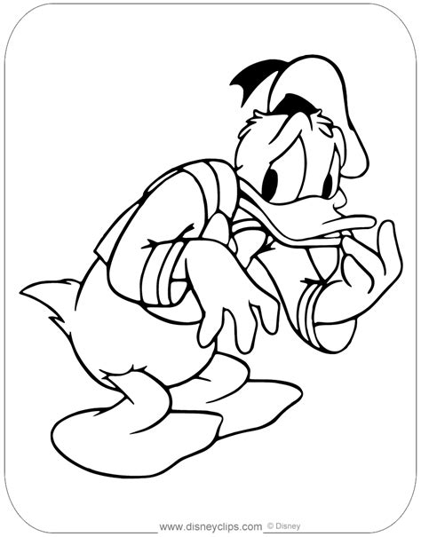 donald duck coloring pages disneyclipscom