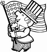 Coloring Printable Pages Patriotic Getcolorings 4th July sketch template