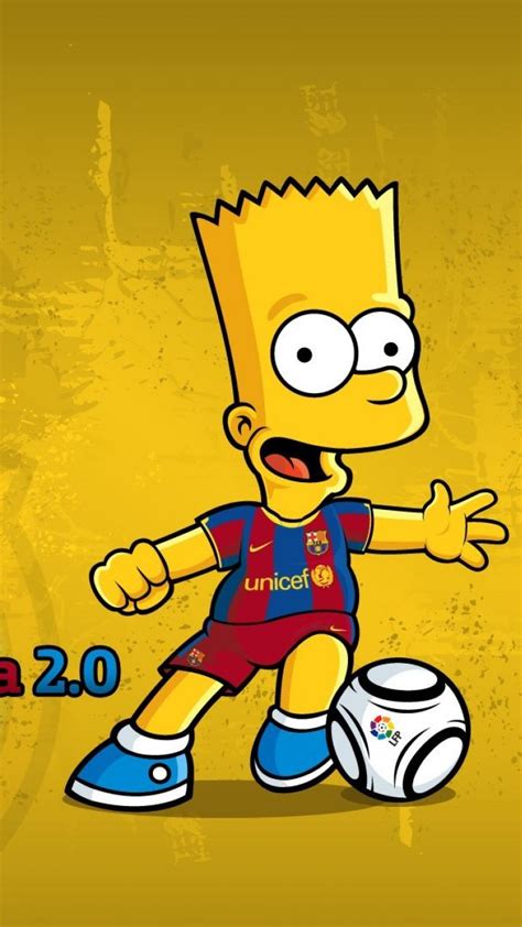 Bart Simpson Fc Barcelona The Simpsons Blaugrana Cartoons