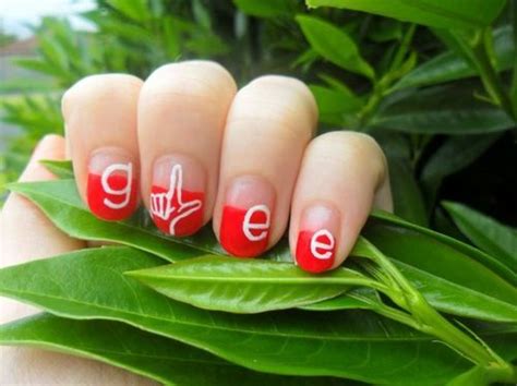glee nails  awesome creative nails cute nail art