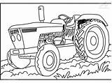 Coloring Pages Bronco Ford Getcolorings Tractor sketch template