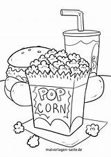 Essen Popcorn Malvorlage Ausmalbild Kirmes Popkorn Karussells Rummel Kinderbilder Jahrmarkt sketch template