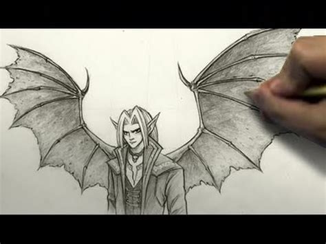 draw demon wings youtube