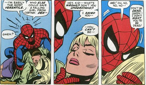 Entertainment Uproxx Spiderman Comic Spiderman Gwen Stacy Comic