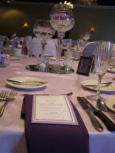 purple themed wedding  davians banquet conference center purple wedding theme table
