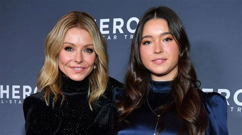 kelly ripa poses with lookalike daughter lola as she spends time away